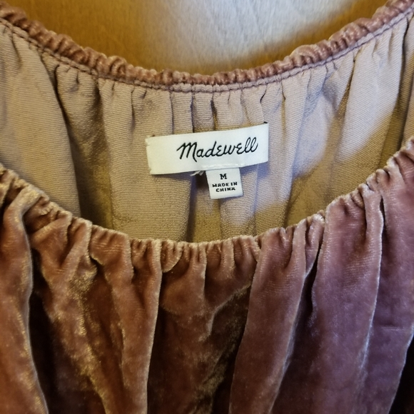 Crushed velvet babydoll Madewell tank - Picture 2 of 4
